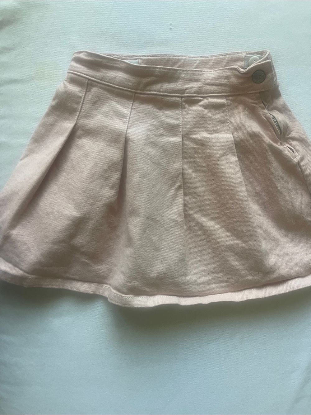 BONPOINT Girls' Size 8 Pink Skirt with Side Button Detail